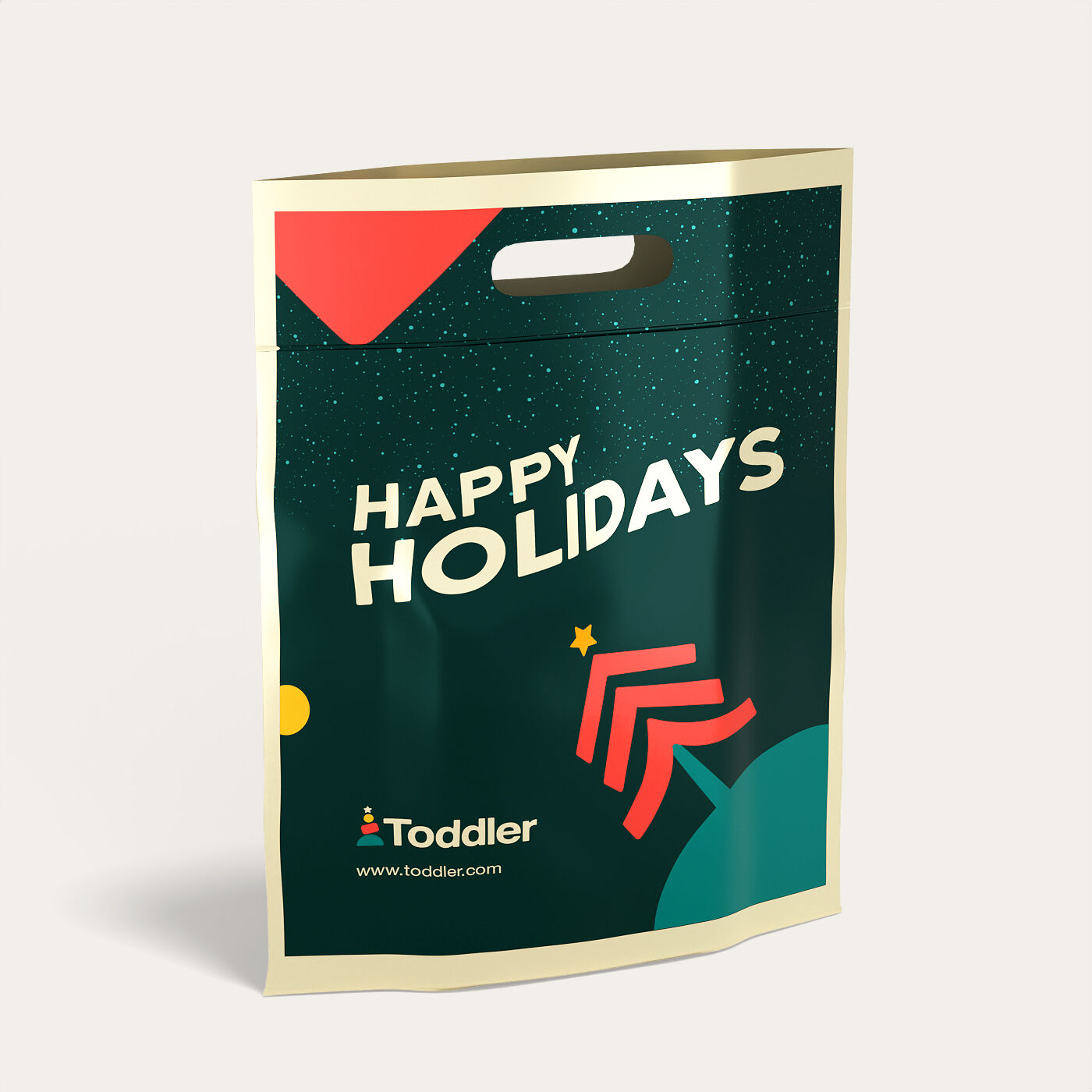 custom holiday plastic bags