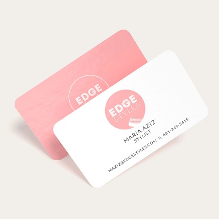 Rounded Corner Business Cards / Rounded Corner Business Card Printing | M13 Graphics - When it comes to introducing yourself and your brand, rounded edges on your business cards are a small detail that can make a big difference.