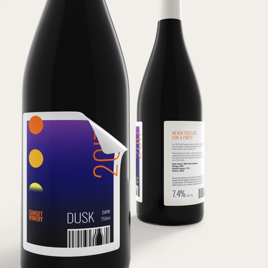 Front and Back Alternating Labels