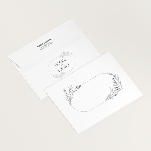 1-color wedding envelopes