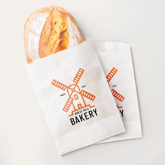 custom printed bakery bags
