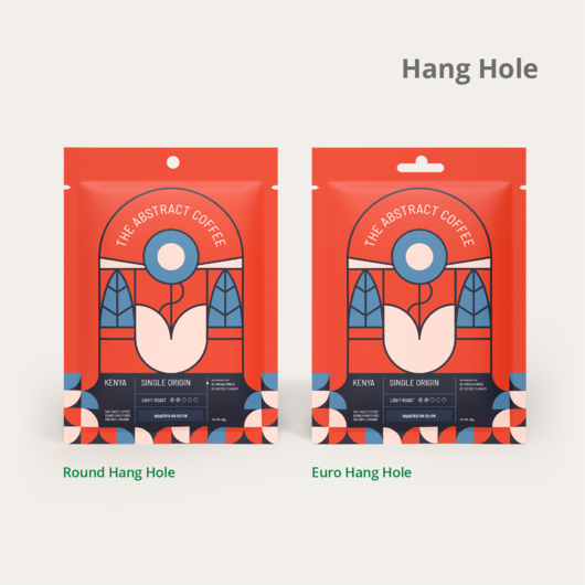 Flat Pouches Hang Hole