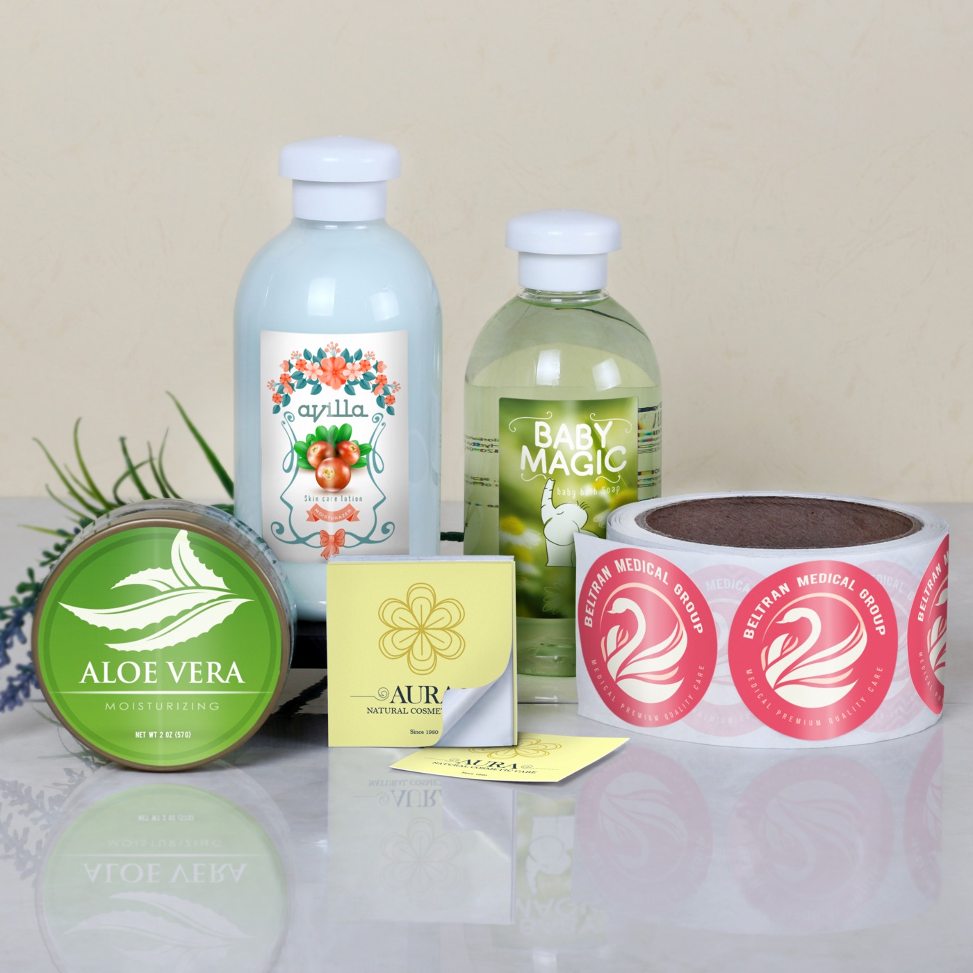 custom cosmetic labels