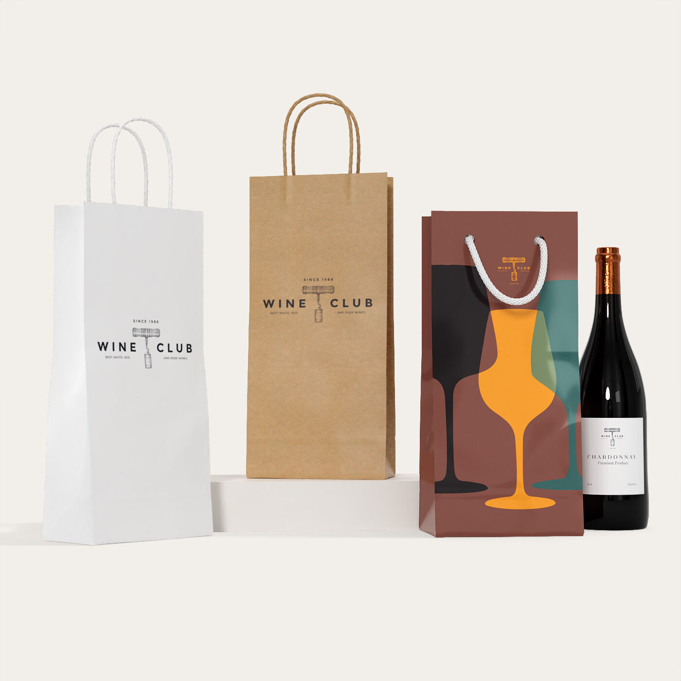 wine paper bag
