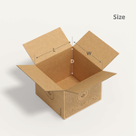 black ink shipping boxes size
