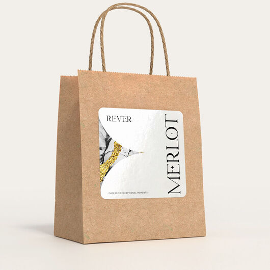 Paper Bags with Custom Labels