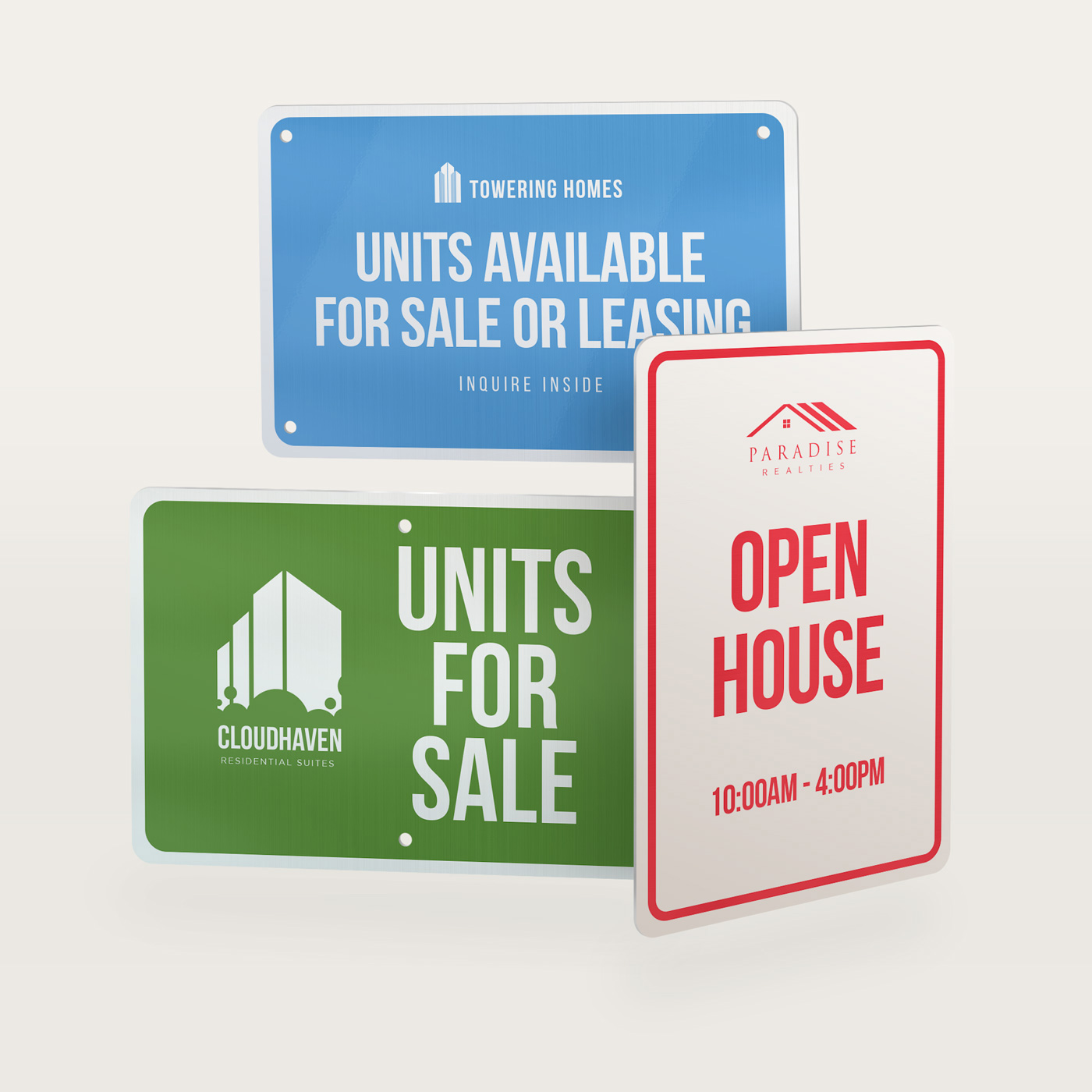 real estate directional arrow signs