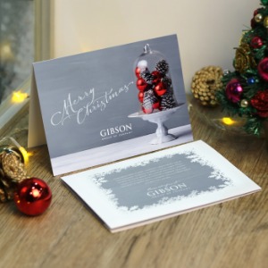 Christmas folded greeting cards