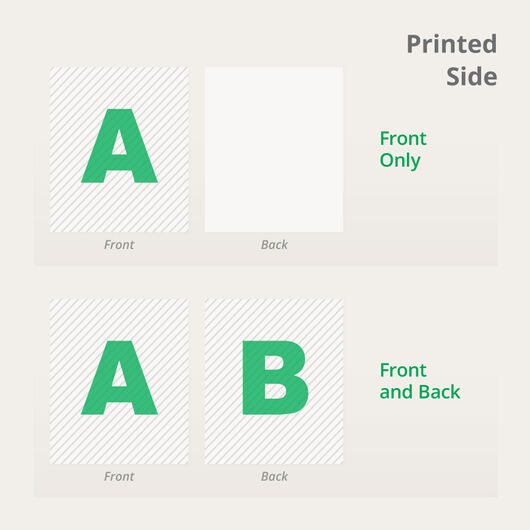 Metallic Flyers Printed Sides