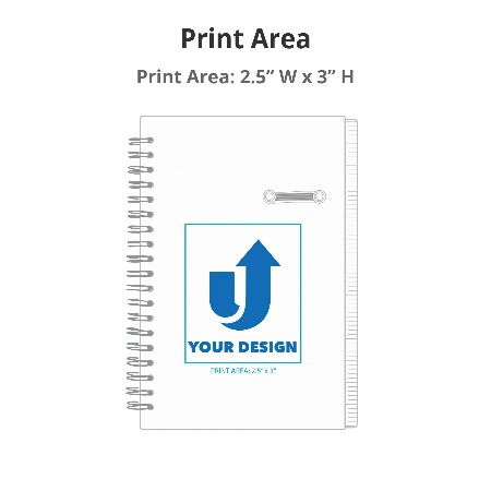 5X7 Journal Notebook with Pen Loop Print Area