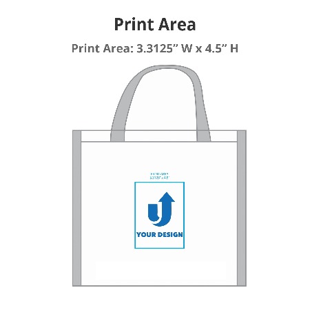 Clear Game Tote Print Area