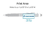 Metallic Cool Grip Stylus Pen Print Area