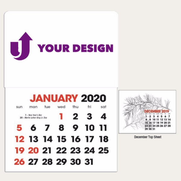 2-Color Stick Up Grid, English (13-Month)
