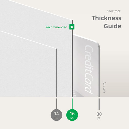 Slim Rounded Corner Business Cards Thickness