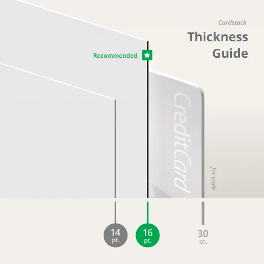 Half-Circle Business Cards Thickness