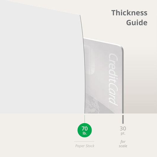 Notebooks Inside Paper Options Thickness