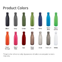Copper Vacuum Insulated Bottle 17oz Product Colors