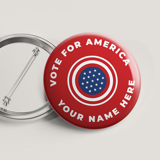 political campaign buttons