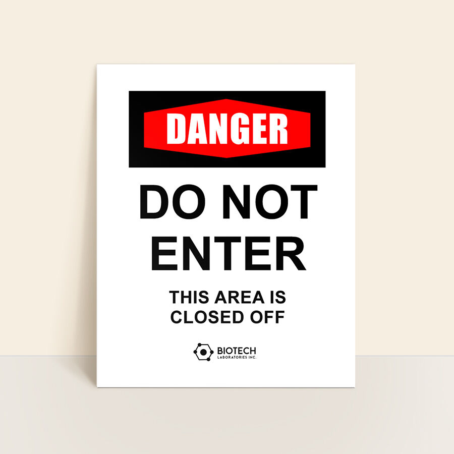 custom do not enter sign