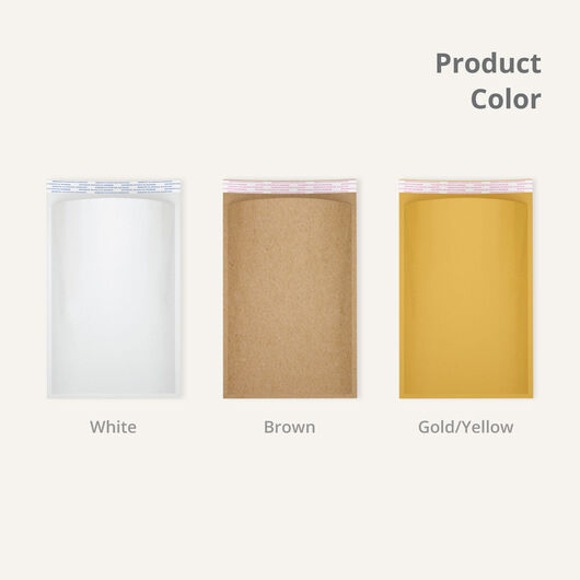 Kraft Bubble Mailers Colors