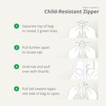 child resistant pouches zipper