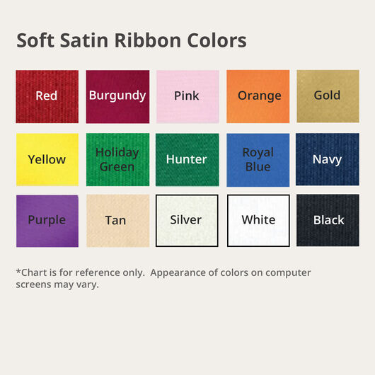 Soft Satin Ribbon Colors