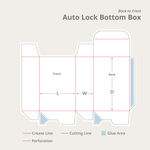 Auto Lock Bottom Tuck Top Dieline