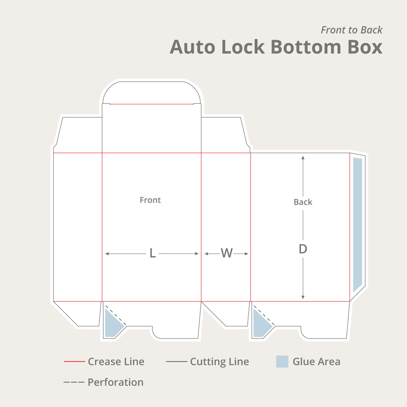 Auto Lock Bottom Boxes - Custom Boxes | UPrinting