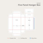 Five Panel Hanger Box Vertical
