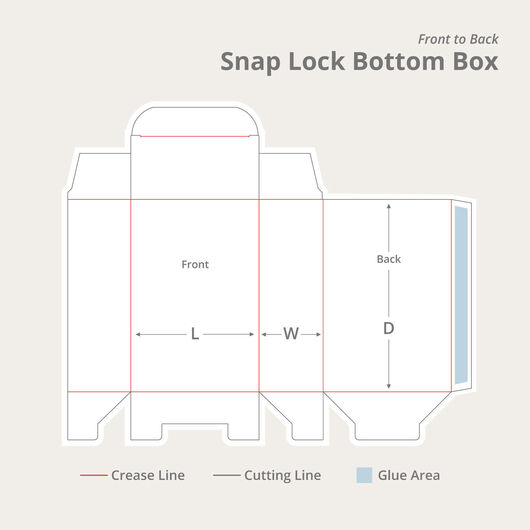 Snap Lock Bottom Front to Back