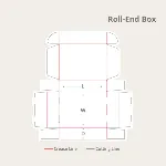 Roll-End Boxes Dieline