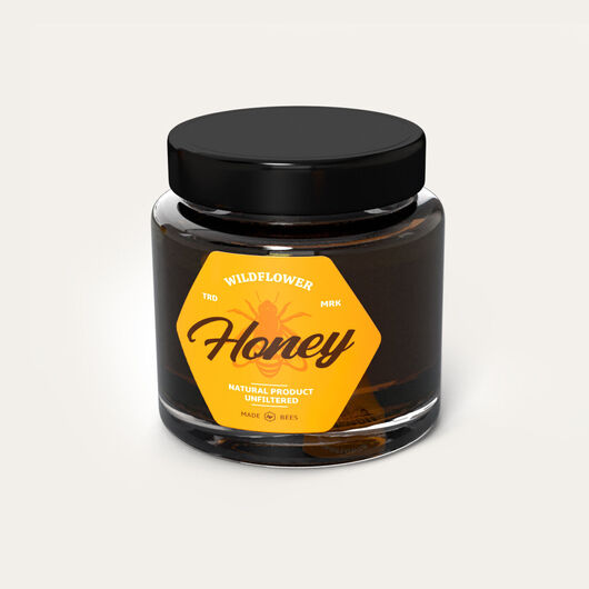 Printed labels for honey