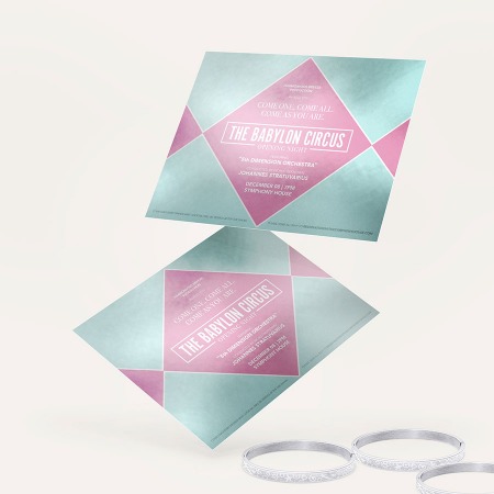 Metallic Flat Invitation Printing