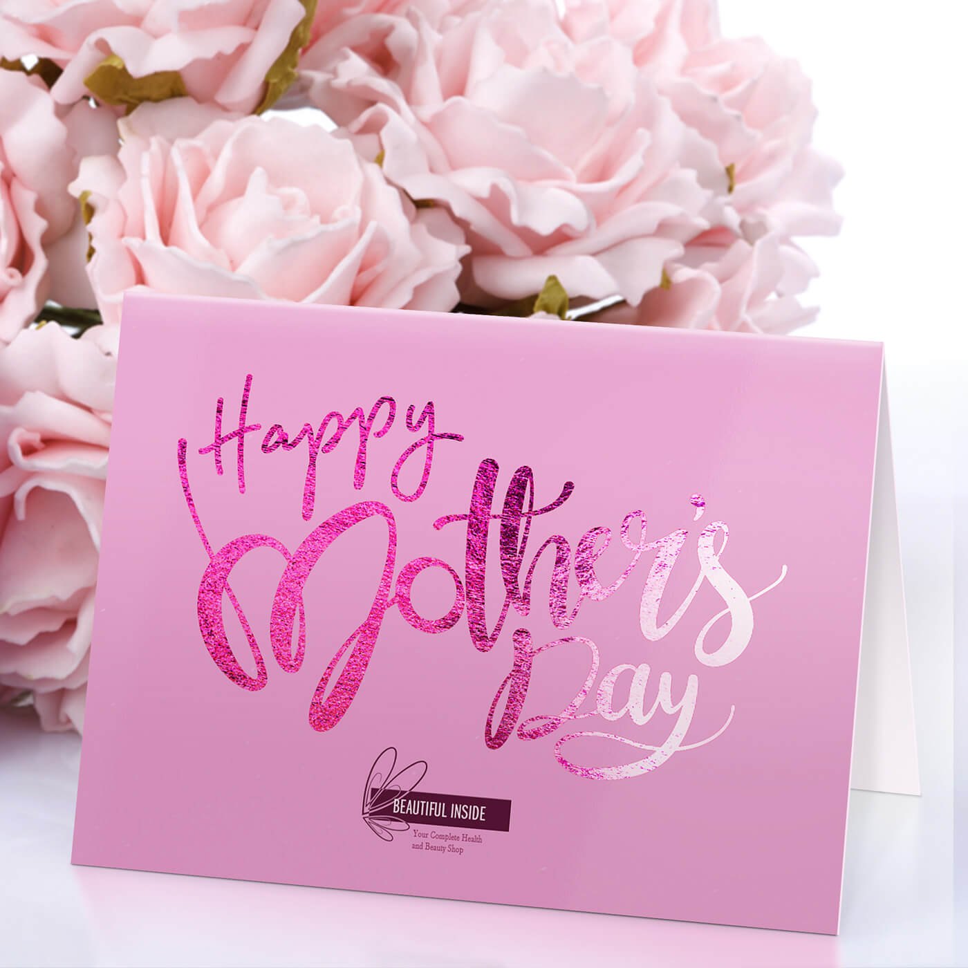 Metallic Folded Greeting Cards