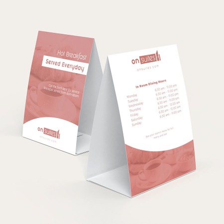 Custom Printed Table Tents