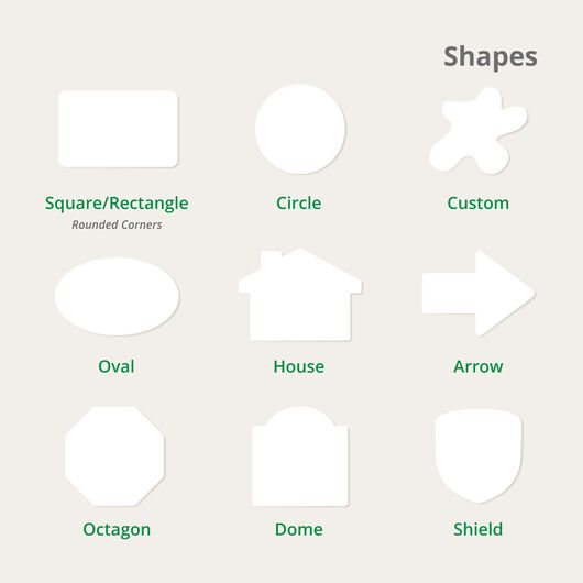 Yard Sign Shapes