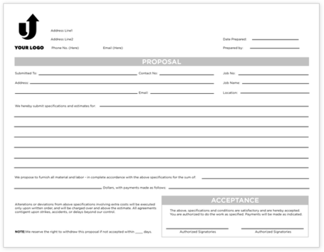 Free Design Templates For Carbonless & NCR Forms | UPrinting