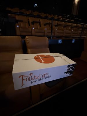 Uprinting Supplies Boxes for Folktellers for Literacy Program 