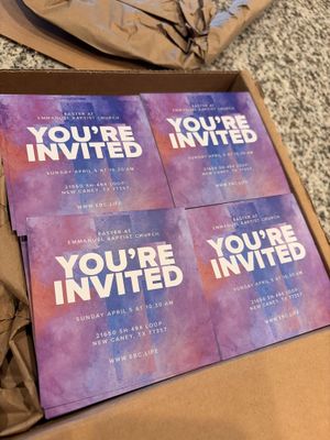 Our Invitation Cards Look Good