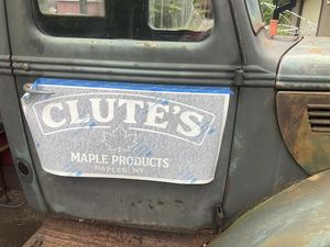 Old truck door logo mask