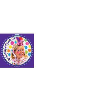 Sprinkles the Clown LOVES her new stickers!