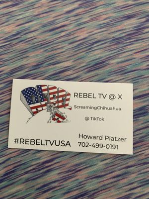 REBEL TV ROCKS ON with New Business Cards